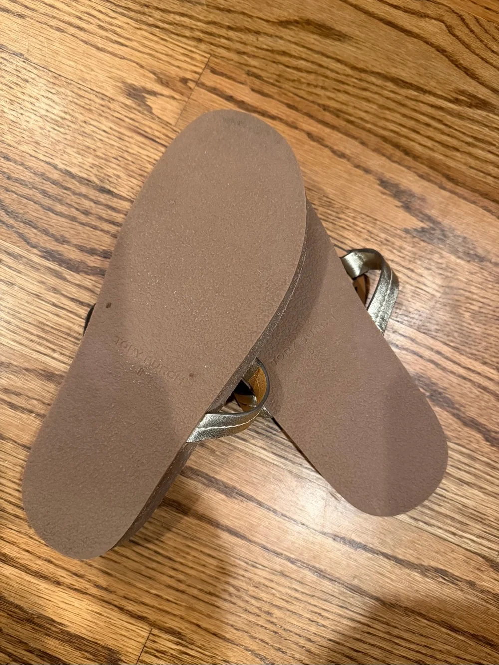 Tory Burch Metallic gold miller cloud Sandal